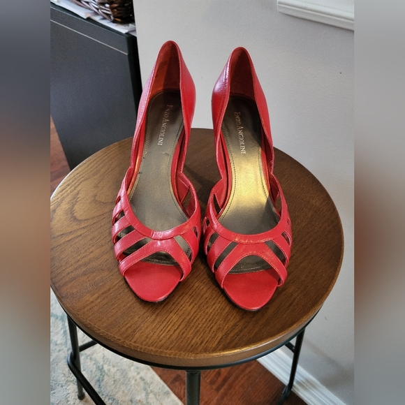 Enzo Angiolini Heels, Red, Size 7 - Picture 2 of 5